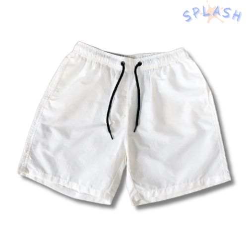 בגד ים לבן לגבר