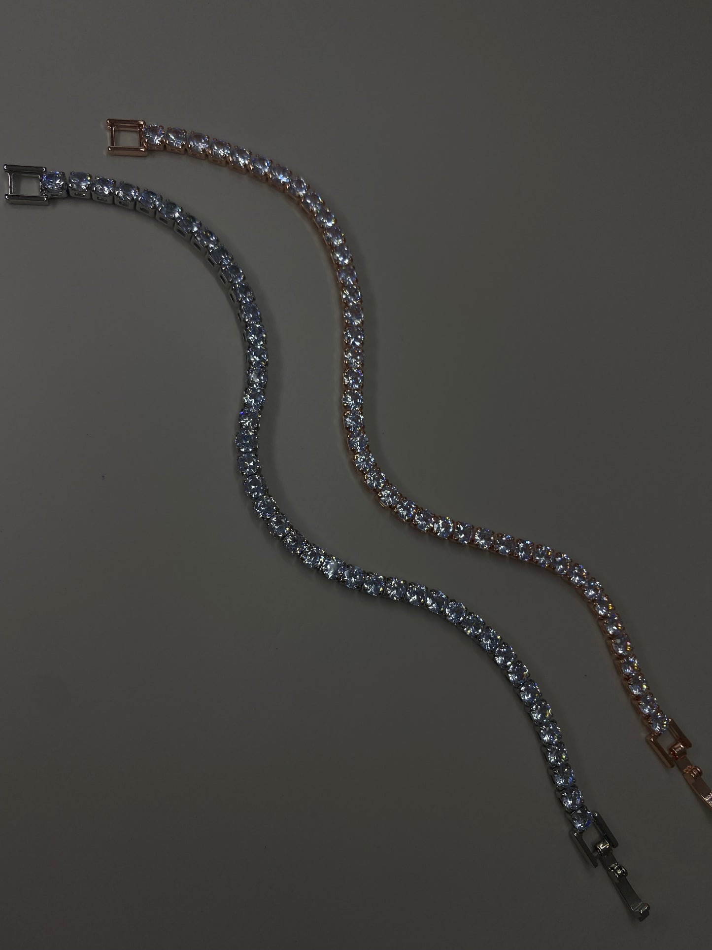 צמיד טניס רוז גולד