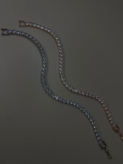 צמיד טניס רוז גולד