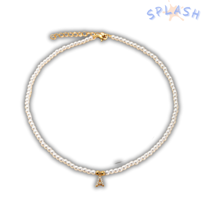 שרשרת פנינים עם אות