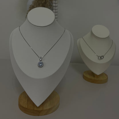 שרשרת שוהם משובצת זרקונים