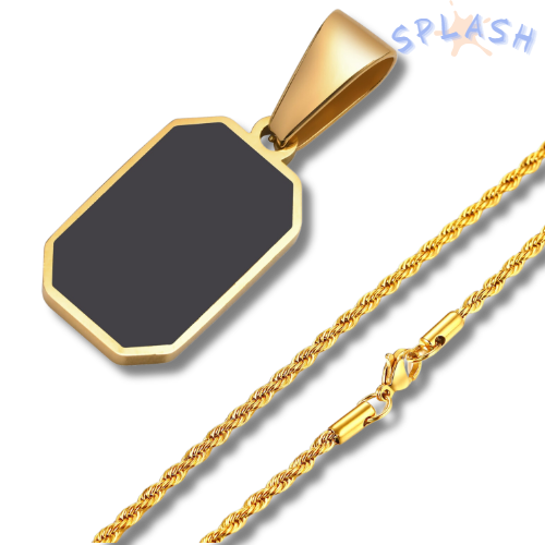 שרשרת מלבן | זהב