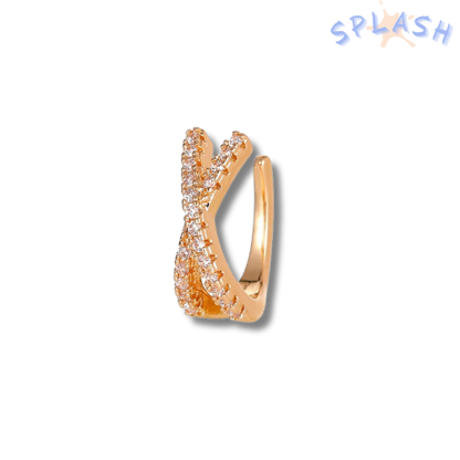 עגיל ללא חור - איקס זהב