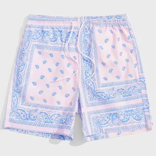 בגד ים הוואי ורוד כחול