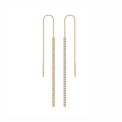 עגיל טניס כסף 925| זהב