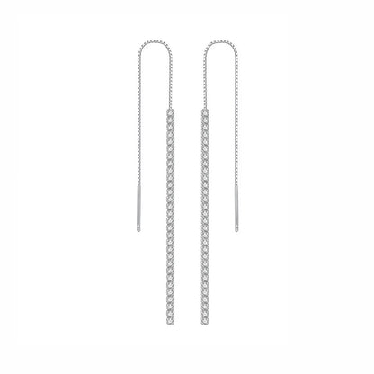 עגיל טניס כסף 925| זהב