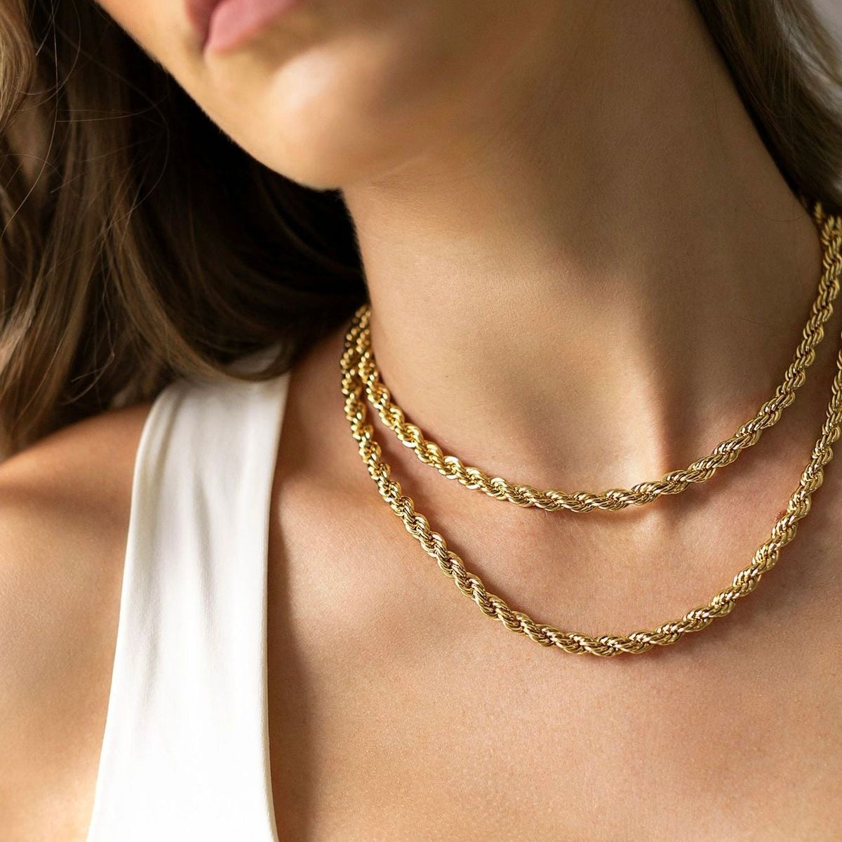 שרשרת חבלים זהב