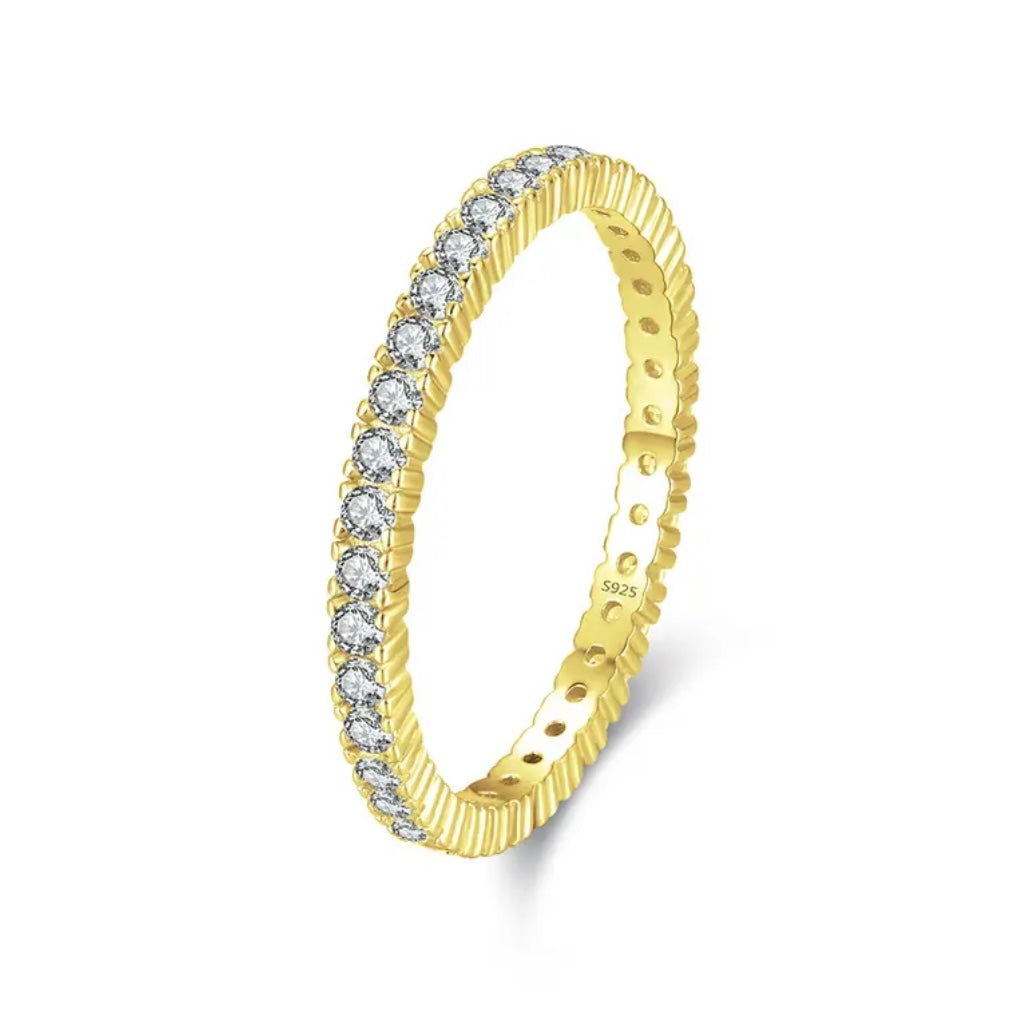 טבעת טניס משובצת זרקונים