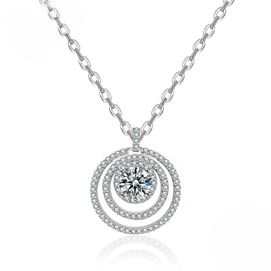 שרשרת עיגולים זרקון אמצעי