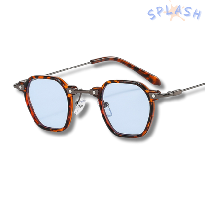 משקפיי גריסי - כחול מנומר