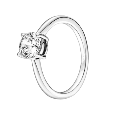 טבעת משובצת זרקון כסף 925