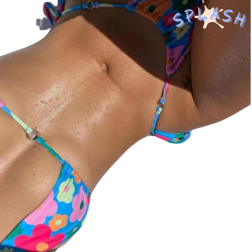 ביקיני כחול פרחוני