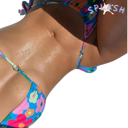 ביקיני כחול פרחוני