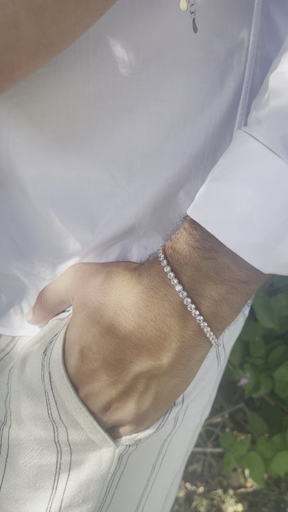 צמיד טניס רוז גולד