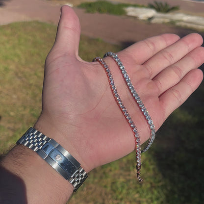 צמיד טניס רוז גולד